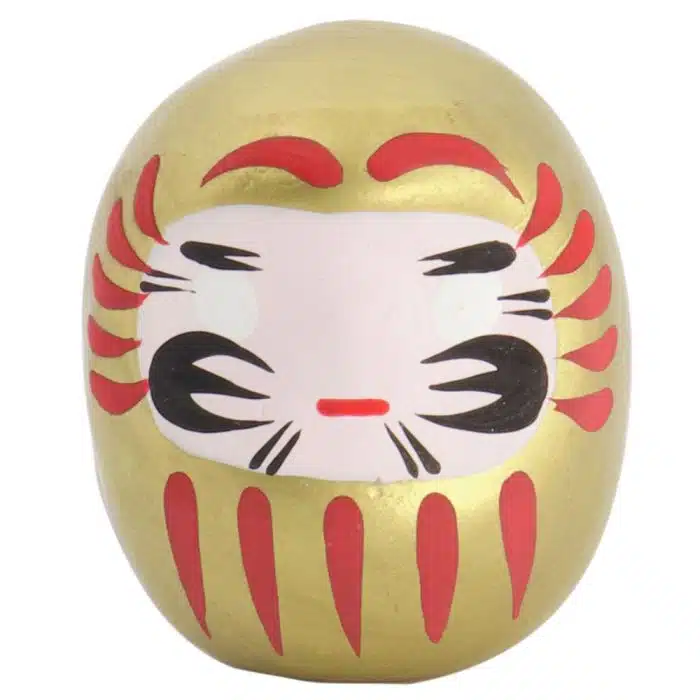 Goldene Daruma-Puppe - 6 cm