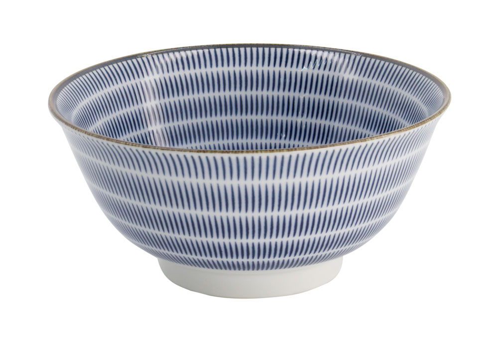 Tokyo Design Studio – Mixed Bowls – Tayo Kom – Tokusa Blauw - 14.8×6.8cm 550ml
