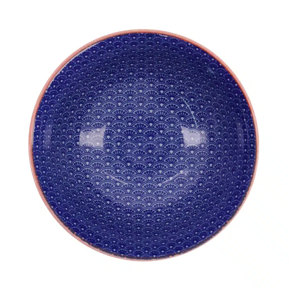 Tokyo Design Studio – Mixed Bowls – Tayo Bowl – Seikaiha Inner Blue – 14,8×6,8 cm 550 ml – Bild 3