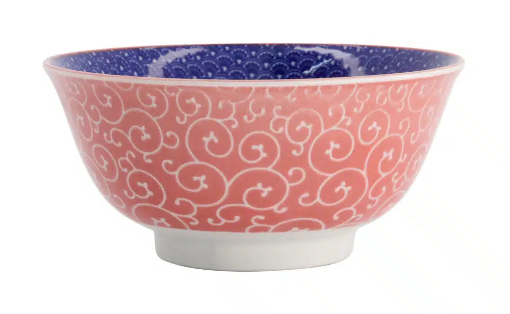 Tokyo Design Studio – Mixed Bowls – Tayo Bowl – Seikaiha Inner Blue – 14,8×6,8 cm 550 ml – Bild 2