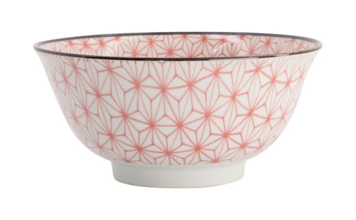 Tokyo Design Studio – Gemischte Schalen – Tayo Schale – Asanoha Rot – 14,8×6,8 cm 550 ml – Bild 2