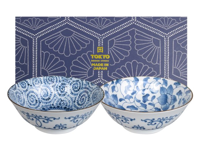 Tokyo Design Studio – Mixed Bowls – Kommenset - 2 Stuk - Geschenkdoos – 19x7.5cm – 1000ml