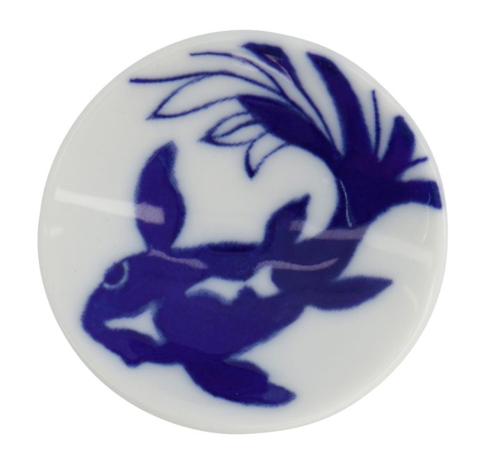 Tokyo Design Studio - Goldfish - Essstäbchenablage - Blau/Weiß – Bild 2