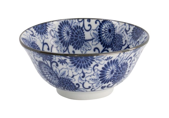 Tokyo Design Studio – Mixed Bowls – Tayo Kom – Chrysanthemum – 14.8×6.8cm 550ml