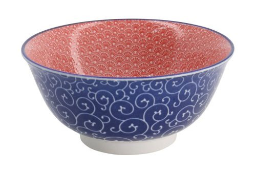 Tokyo Design Studio – Mixed Bowls – Tayo Kom – Seikaiha – 14.8×6.8cm 550ml