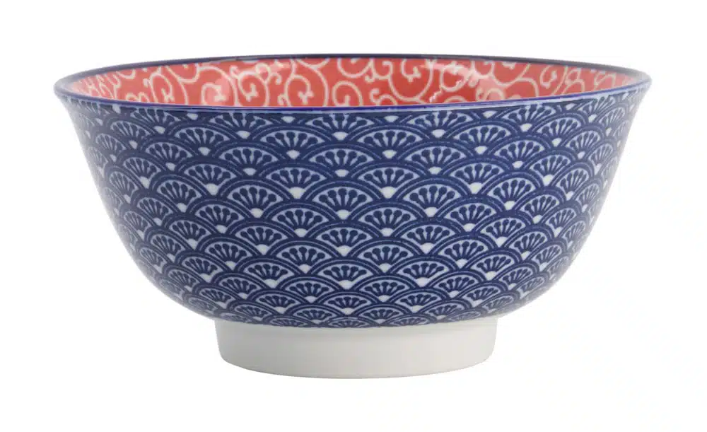 Tokyo Design Studio – Mixed Bowls – Tayo Bowl – Karakusa Inner Red – 14,8×6,8 cm 550 ml – Bild 2