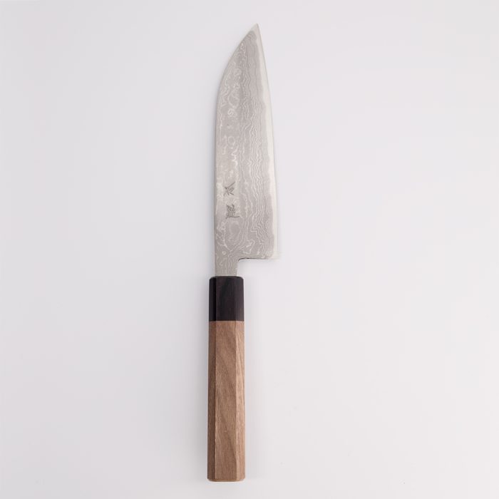 Ishizuchi Messer - Damaskus Santoku poliert - Blau 2 - 16,5 cm – Bild 2