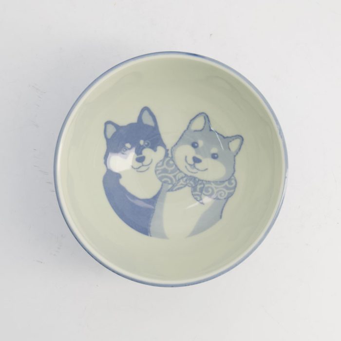 Tokyo Design Studio - Kawaii - Reisschale - Shiba-Hund - Blau - 13×8cm 400ml – Bild 3