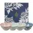 Tokyo Design Studio - Mixed Bowls - Bloemen - Tayokommen Set - 4 Stuks - 550ml