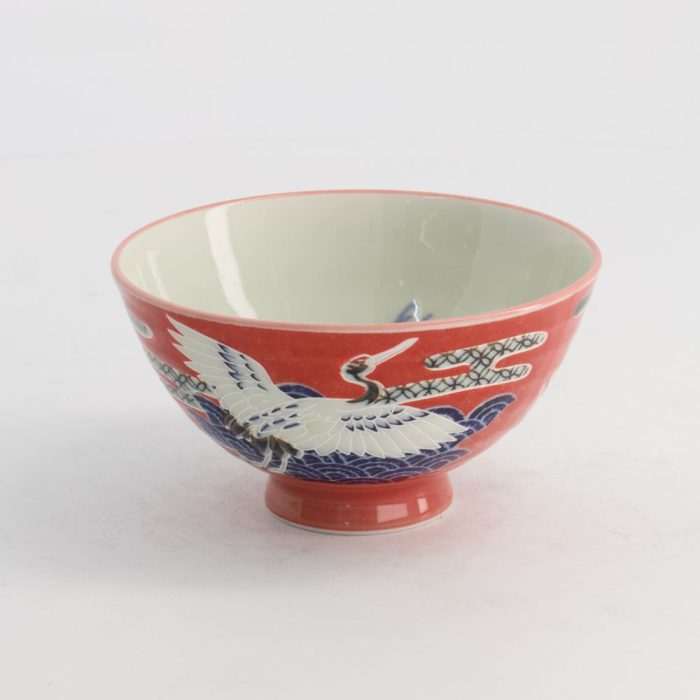 Tokyo Design Studio Kawaii Reisschüssel-Kranich 11,5x6cm 300 ml Rot