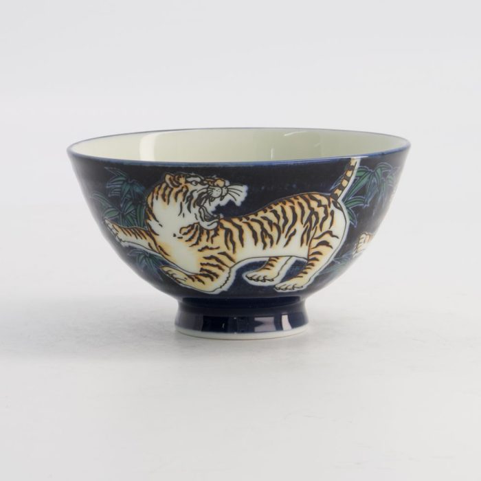 Tokyo Design Studio Kawaii Reisschale Tiger 11,5x6cm 300ml Blau