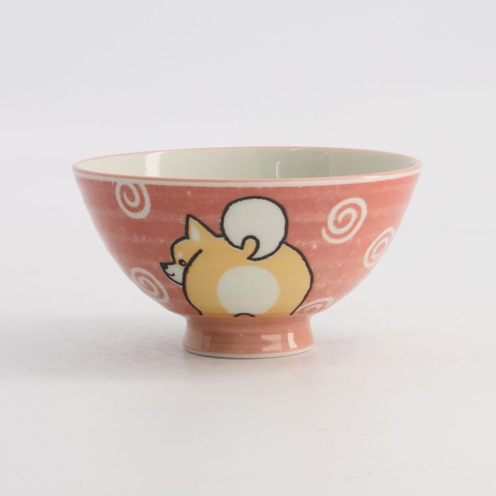 Tokyo Design Studio Kawaii -Reisschale -Shiba-Dog -11,5x6cm 300ml Pink – Bild 2