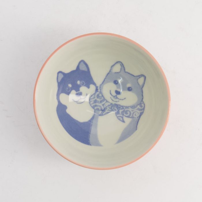 Tokyo Design Studio Kawaii -Reisschale -Shiba-Dog -11,5x6cm 300ml Pink – Bild 3
