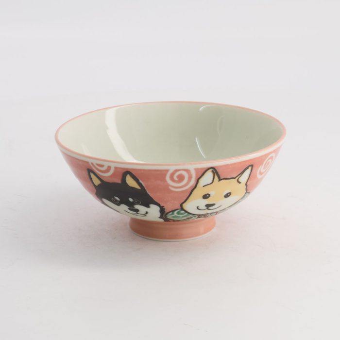 Tokyo Design Studio Kawaii Reisschale Shiba-Dog 14,5x6,5cm 500ml Pink – Bild 3