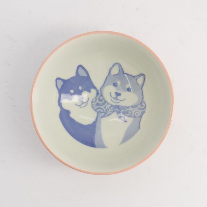Tokyo Design Studio Kawaii Reisschale Shiba-Dog 14,5x6,5cm 500ml Pink – Bild 2