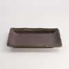 Tokyo Design Studio - Large Plates - Rechthoekig Bord - Mino Mashiko Zwart - 21x13.5x2.8cm