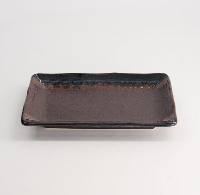 Tokyo Design Studio - Large Plates - Rechthoekig Bord - Masiko Kinyo - Zwart - 21x13.5x2.8cm