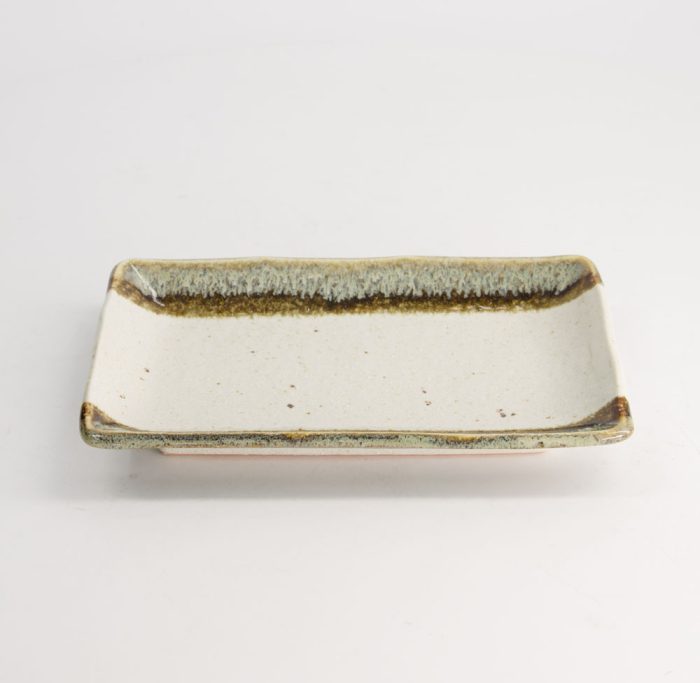 Tokyo Design Studio - Large Plates - Rechthoekig Bord - Shiratsu Mashiko - Wit - 21x13.5x2.8cm