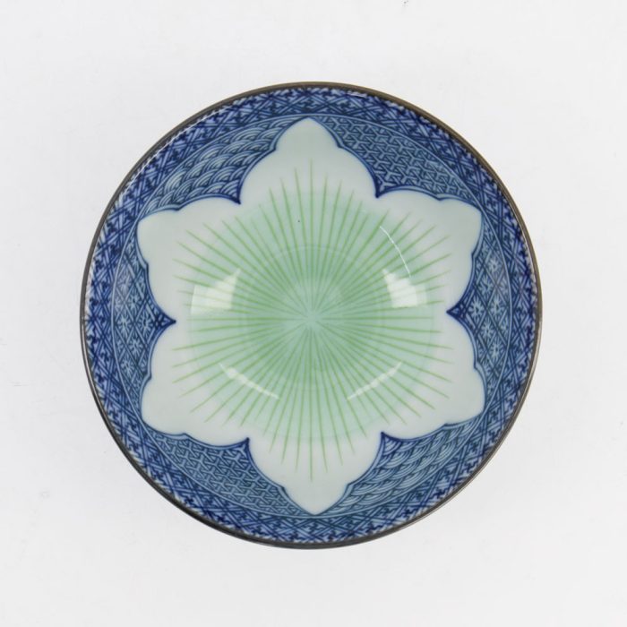 Tokyo Design Studio Lily Flower Tayo Schüssel 13,5 x 6,8 cm 300 ml Blau