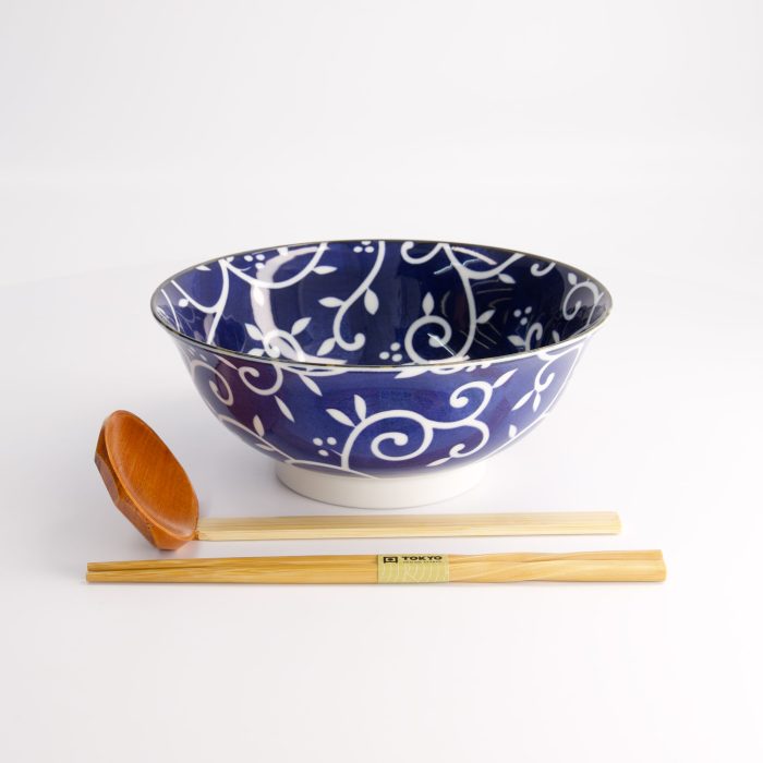 Tokyo Design Studio - Tokyo Blau - Karakusa - Ramen-Schale - Geschenkset - 3 Stück - 1300 ml – Bild 5