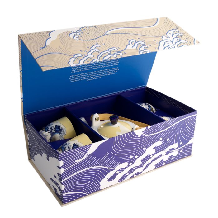 Tokyo Design Studio - Kawaii- Hokusai - Teeset - Teekanne mit Tassen – Bild 2