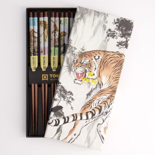 Tokyo Design Studio - Eetstokjes - Geschenkset/5 - Tiger