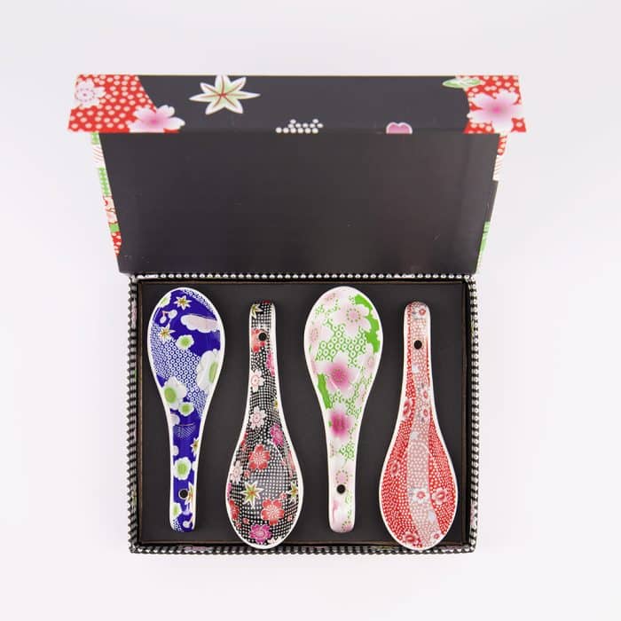 Tokyo Design Studio - Kawaii - Schwarze Blume - Suppenlöffel - Geschenkset - 4 Stück – Bild 4