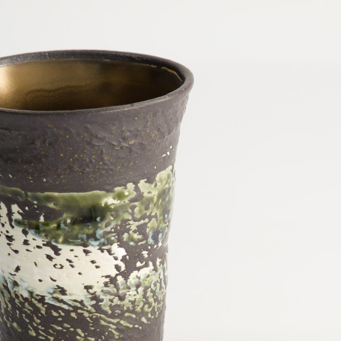 Tokyo Design Studio - Handgefertigte Teetasse - 8,5x 11 cm - 280 ml - Schwarz/Gold – Bild 3