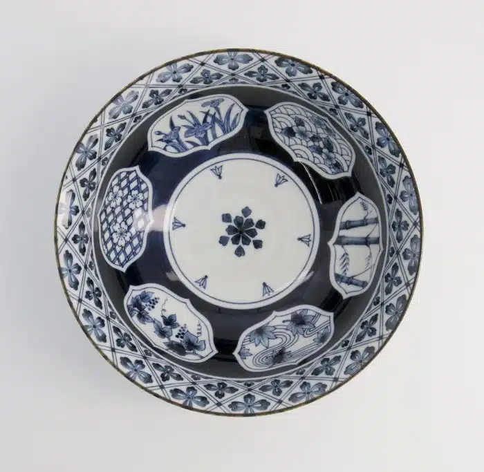 Tokyo Design Studio - Gemischte Schalen - 21x8.7cm - 1300ml - Madori-Bishi-Botan - Blau