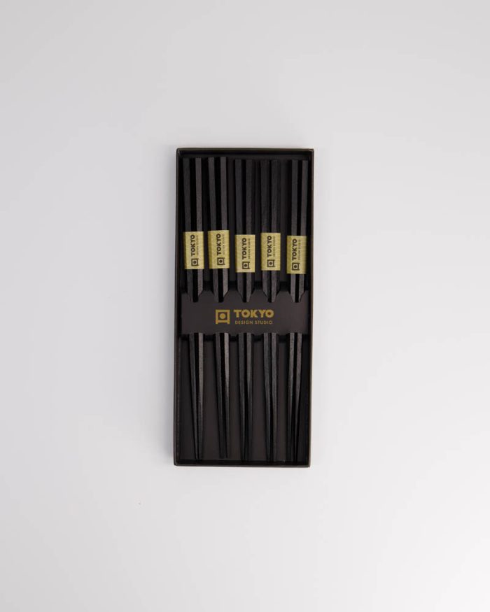 Tokyo Design Studio - Chopstick - Giftset/5 - Hexagon - Black – Bild 4