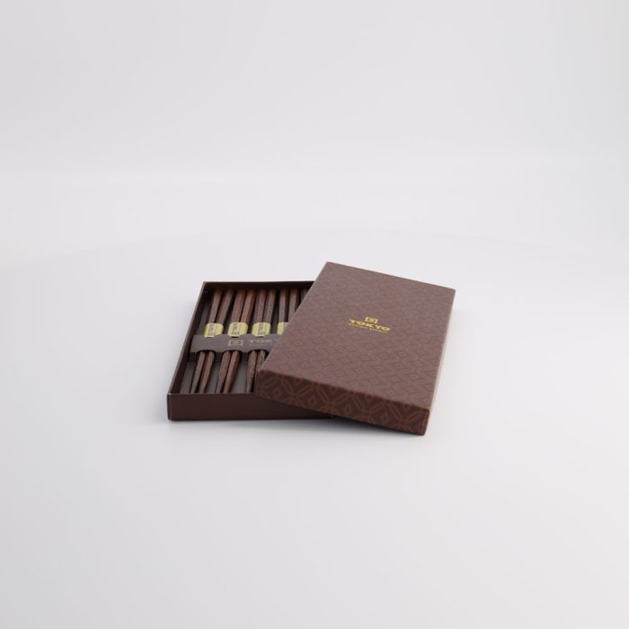 Tokyo Design Studio - Essstäbchen - Geschenkset/5 - Hexagon - Braun – Bild 5