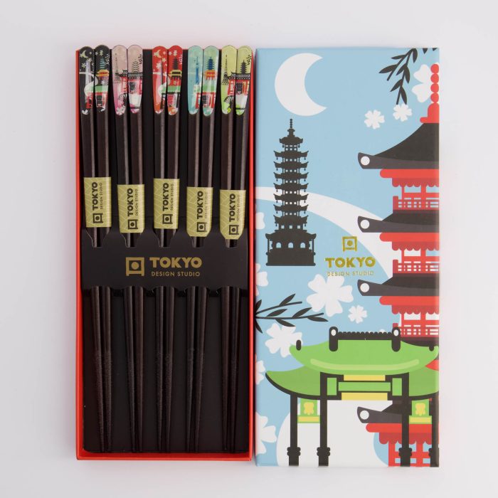 Tokyo Design Studio - Essstäbchen - Geschenkset/5 - Tempel – Bild 3