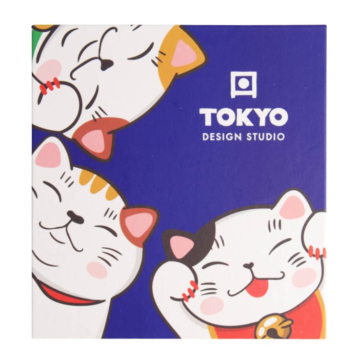 Tokyo Design Studio – Kawaii – Glückskatze - Sake Set – 4 Tassen – 1 Sakeflasche – 220/50ML – Bild 3