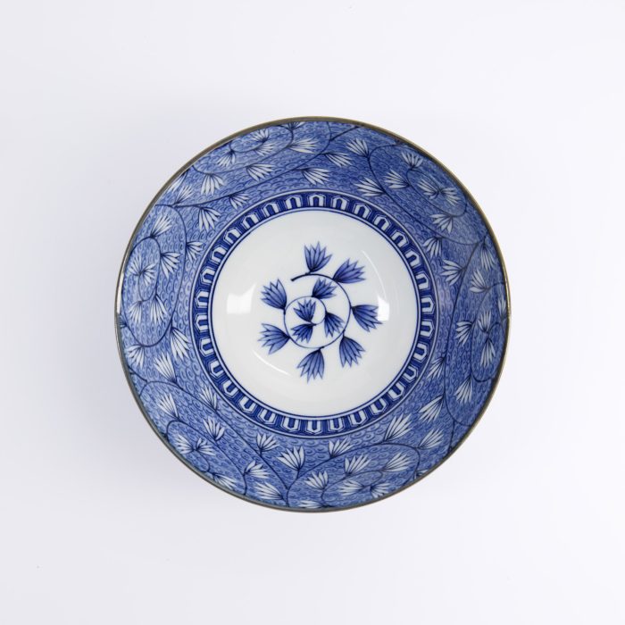 Tokyo Design Studio - Mixed Bowls - Hana - Blau - 18x9cm 1000ml - Tsuta Karakusa – Bild 2
