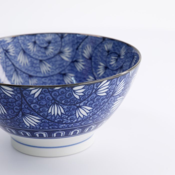Tokyo Design Studio - Mixed Bowls - Hana - Blau - 18x9cm 1000ml - Tsuta Karakusa – Bild 4
