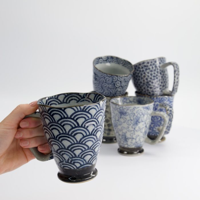 Tokyo Design Studio - Wave - Becher - Blau/Grau - 9x11cm - 400ml – Bild 5