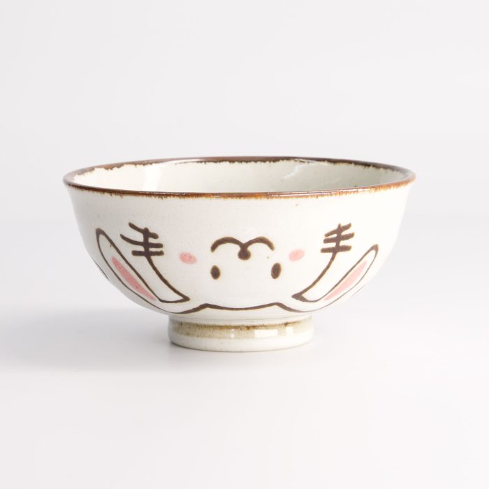 Tokyo Design Studio - Kawaii - Rabbit Usagi - Rice Bowl - Red - 11.5x6cm - 300ml – Bild 3