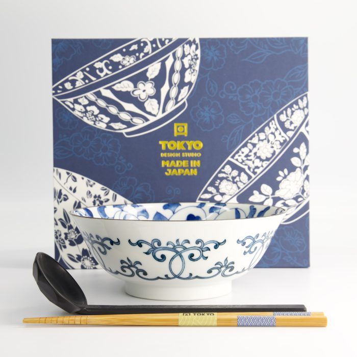 Tokyo Design Studio - Ramen Bowl - 3pcs - Geschenkset - Blume - 19x7.5cm - 1100ml – Bild 4