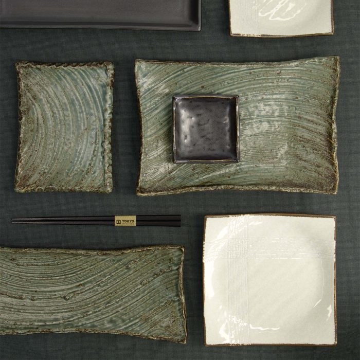 Tokyo Design Studio - Große Platte - Wabi Uguisu - 17.5x13x2.2cm – Bild 5