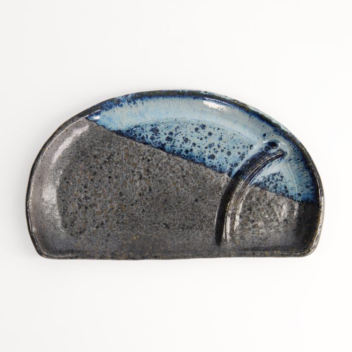 Tokyo Design Studio - Half Moon - Frühstücksteller - Schwarz/ Blau - 22,5x13x2,3 cm – Bild 2