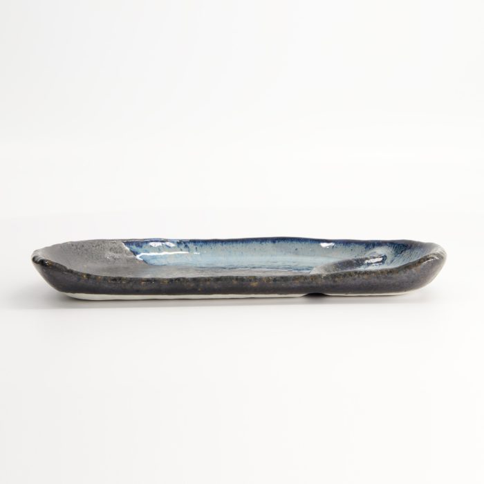 Tokyo Design Studio - Half Moon - Frühstücksteller - Schwarz/ Blau - 22,5x13x2,3 cm – Bild 3