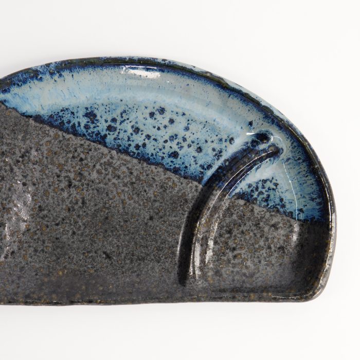 Tokyo Design Studio - Half Moon - Frühstücksteller - Schwarz/ Blau - 22,5x13x2,3 cm – Bild 4