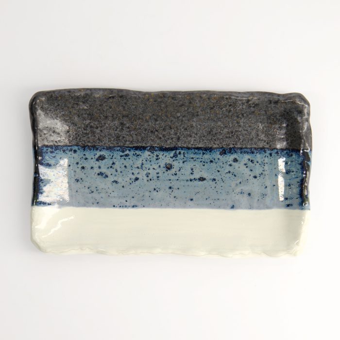 Tokyo Design Studio - Rechteckiger Teller - Schwarz/Blau/Weiß - 22,2x13,3x2 cm – Bild 2