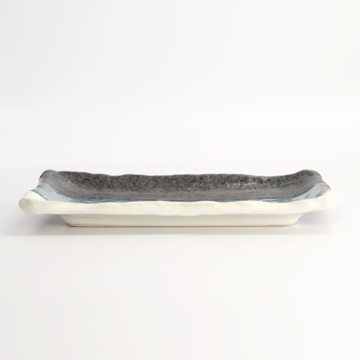 Tokyo Design Studio - Rechteckiger Teller - Schwarz/Blau/Weiß - 22,2x13,3x2 cm – Bild 3