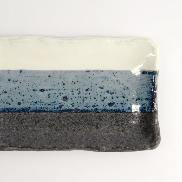 Tokyo Design Studio - Rechteckiger Teller - Schwarz/Blau/Weiß - 22,2x13,3x2 cm – Bild 4