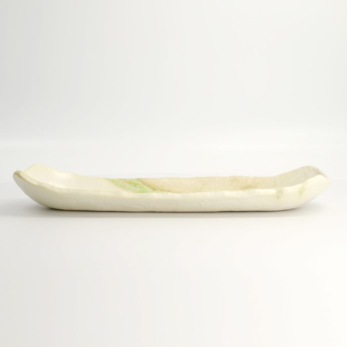 Tokyo Design Studio - Ovales Teller - Grün/Weiß - 37x15x4,3 cm – Bild 3