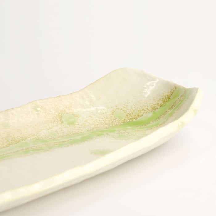 Tokyo Design Studio - Ovales Teller - Grün/Weiß - 37x15x4,3 cm – Bild 4