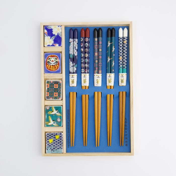 Tokyo Design Studio - Großer Teller - Essstäbchen - Geschenkset/10 - Japan - In Holzbox – Bild 3
