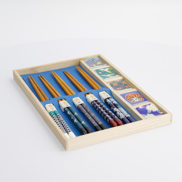 Tokyo Design Studio - Großer Teller - Essstäbchen - Geschenkset/10 - Japan - In Holzbox – Bild 6