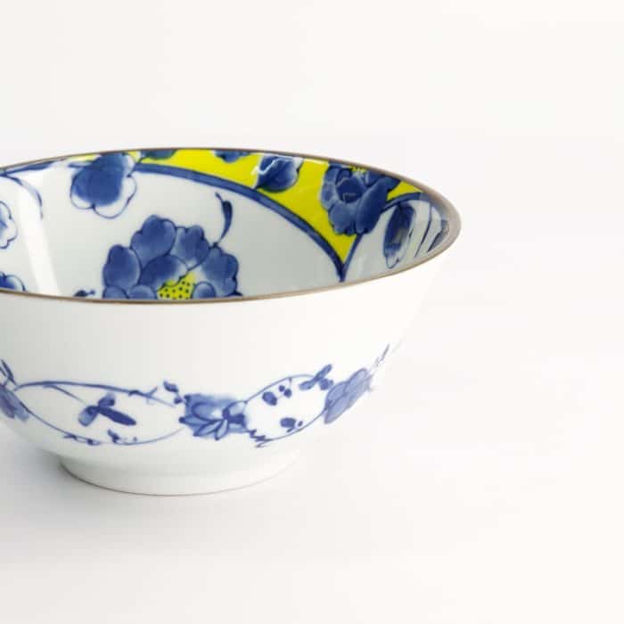 Tokyo Design Studio - Botan - Tayo Schüssel - Gelb/Blau - 15,2x6,7cm – Bild 4
